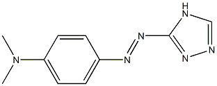 4-[(4H-1,2,4-Triazol-3-yl)azo]-N,N-dimethylaniline 구조식 이미지