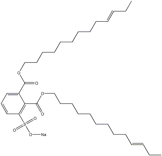 3-(Sodiosulfo)phthalic acid di(10-tridecenyl) ester Structure