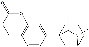 3-(6,7-Dimethyl-6-azabicyclo[3.2.1]octan-1-yl)phenol propionate Structure