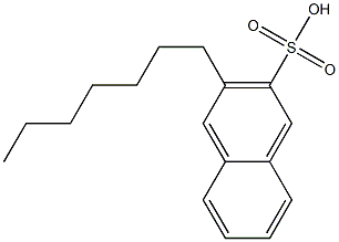3-Heptyl-2-naphthalenesulfonic acid Structure