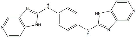 2,2'-[1,4-Phenylenebis(imino)]bis(1H-imidazo[4,5-c]pyridine) 구조식 이미지