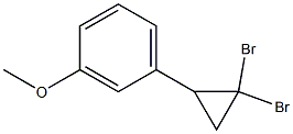 1-(3-Methoxyphenyl)-2,2-dibromocyclopropane 구조식 이미지