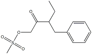 3-Benzyl-1-mesyloxy-2-pentanone Structure