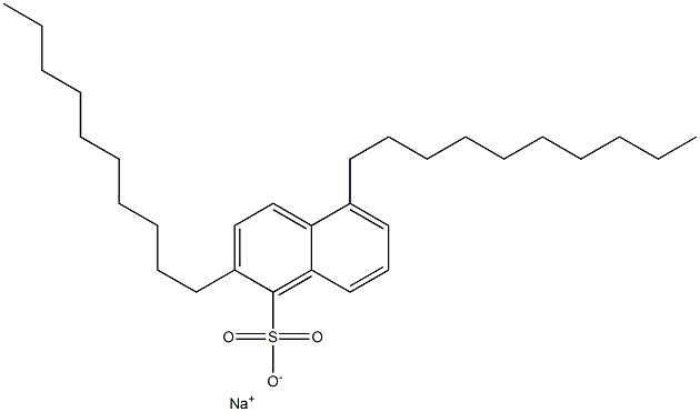 2,5-Didecyl-1-naphthalenesulfonic acid sodium salt 구조식 이미지