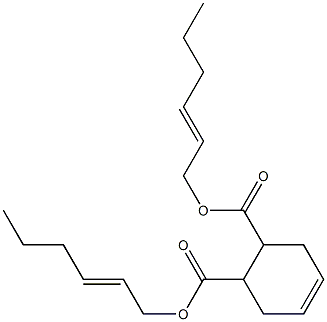 4-Cyclohexene-1,2-dicarboxylic acid bis(2-hexenyl) ester 구조식 이미지