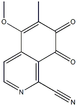 1-Cyano-5-methoxy-6-methylisoquinoline-7,8-dione Structure