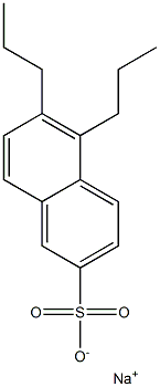 5,6-Dipropyl-2-naphthalenesulfonic acid sodium salt Structure
