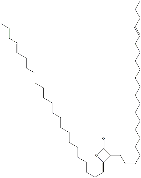 3-(18-Docosenyl)-4-(19-tricosen-1-ylidene)oxetan-2-one Structure