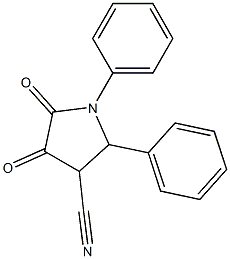 1-Phenyl-2-phenyl-4,5-dioxopyrrolidine-3-carbonitrile 구조식 이미지