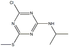 2-Chloro-4-(isopropylamino)-6-(methylthio)-1,3,5-triazine 구조식 이미지