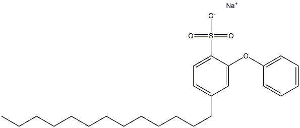 2-Phenoxy-4-tridecylbenzenesulfonic acid sodium salt 구조식 이미지