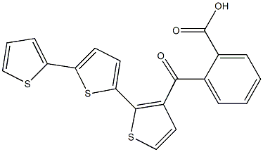 2-[(2,2':5',2''-Terthiophen-5-yl)carbonyl]benzoic acid 구조식 이미지