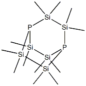 1,4-(Tetramethyldisilane-1,2-diyl)-2,2,3,3,5,5,6,6-octamethyl-1,4-diphospha-2,3,5,6-tetrasilacyclohexane 구조식 이미지