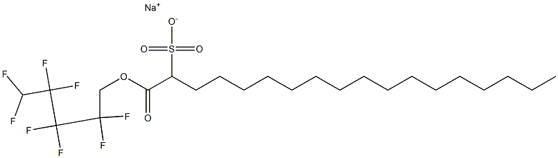 1-(2,2,3,3,4,4,5,5-Octafluoropentyloxycarbonyl)heptadecane-1-sulfonic acid sodium salt 구조식 이미지
