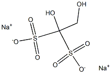 1,2-Dihydroxyethane-1,1-disulfonic acid disodium salt Structure