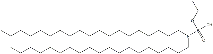 N,N-Dinonadecylamidophosphoric acid hydrogen ethyl ester 구조식 이미지