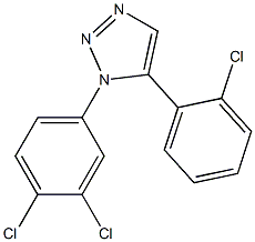 1-(3,4-Dichlorophenyl)-5-(2-chlorophenyl)-1H-1,2,3-triazole 구조식 이미지