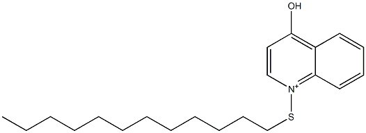 1-Dodecylthio-4-hydroxyquinolinium 구조식 이미지