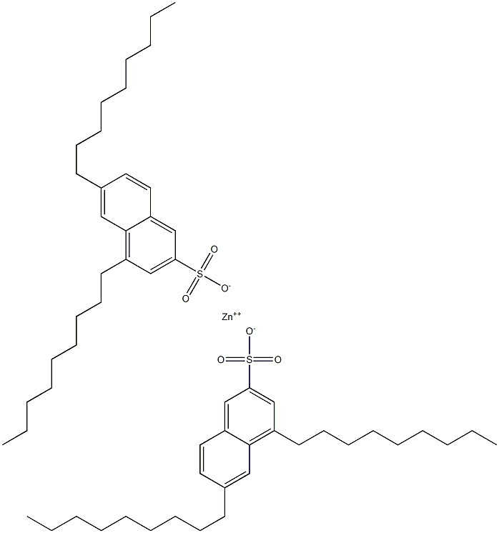 Bis(4,6-dinonyl-2-naphthalenesulfonic acid)zinc salt 구조식 이미지
