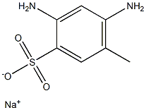 2,4-Diamino-5-methylbenzenesulfonic acid sodium salt Structure