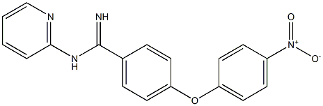 4-(4-Nitrophenoxy)-N-(2-pyridyl)benzamidine 구조식 이미지