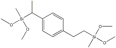 1-[1-[Dimethoxy(methyl)silyl]ethyl]-4-[2-[dimethoxy(methyl)silyl]ethyl]benzene 구조식 이미지