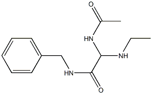 2-Acetylamino-2-ethylamino-N-benzylacetamide Structure