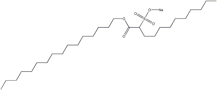 2-(Sodiosulfo)dodecanoic acid hexadecyl ester 구조식 이미지