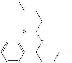 Pentanoic acid 1-phenylpentyl ester 구조식 이미지