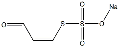 (Z)-3-(Sodiosulfothio)acrylaldehyde 구조식 이미지