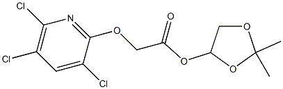 [(3,5,6-Trichloropyridin-2-yl)oxy]acetic acid (2,2-dimethyl-1,3-dioxolan-4-yl) ester Structure