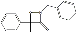 2-Benzyl-4-methyl-4-phenyl-1,2-oxazetidin-3-one 구조식 이미지