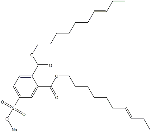 4-(Sodiosulfo)phthalic acid di(7-decenyl) ester 구조식 이미지