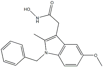 2-(1-Benzyl-5-methoxy-2-methyl-1H-indol-3-yl)acetohydroxamic acid Structure