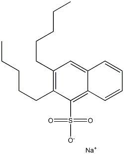 2,3-Dipentyl-1-naphthalenesulfonic acid sodium salt Structure