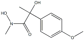 N-Methyl-2-hydroxy-2-methyl-2-(4-methoxyphenyl)acetohydroxamic acid Structure