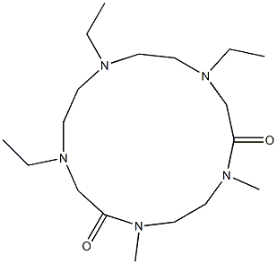 2,5-Dimethyl-8,11,14-triethyl-2,5,8,11,14-pentaazacyclopentadecane-1,6-dione Structure