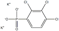 2,3,4-Trichlorophenylphosphonic acid dipotassium salt Structure
