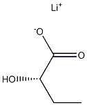 (2S)-2-Hydroxybutyric acid lithium salt Structure