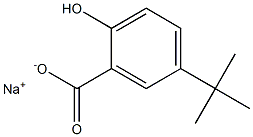 5-tert-Butyl-2-hydroxybenzoic acid sodium salt 구조식 이미지