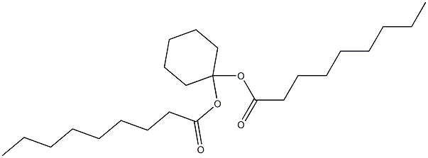 Dinonanoic acid 1,1-cyclohexanediyl ester 구조식 이미지