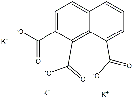1,2,8-Naphthalenetricarboxylic acid tripotassium salt Structure
