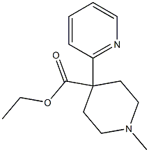 1-Methyl-4-(2-pyridyl)piperidine-4-carboxylic acid ethyl ester Structure