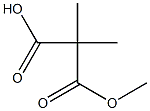 2,2-Dimethylmalonic acid 1-methyl ester Structure