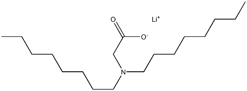 N,N-Dioctylglycine lithium salt Structure