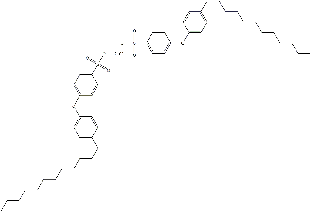Bis[4-(4-dodecylphenoxy)benzenesulfonic acid]calcium salt Structure