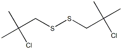 Bis(2-chloro-2-methylpropyl) persulfide Structure