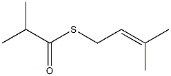 2-Methylpropanethioic acid S-(3-methyl-2-butenyl) ester Structure