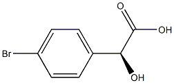 (S)-2-Hydroxy-2-(4-bromophenyl)acetic acid Structure