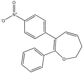 6,7-Dihydro-2-phenyl-3-(4-nitrophenyl)oxepin Structure